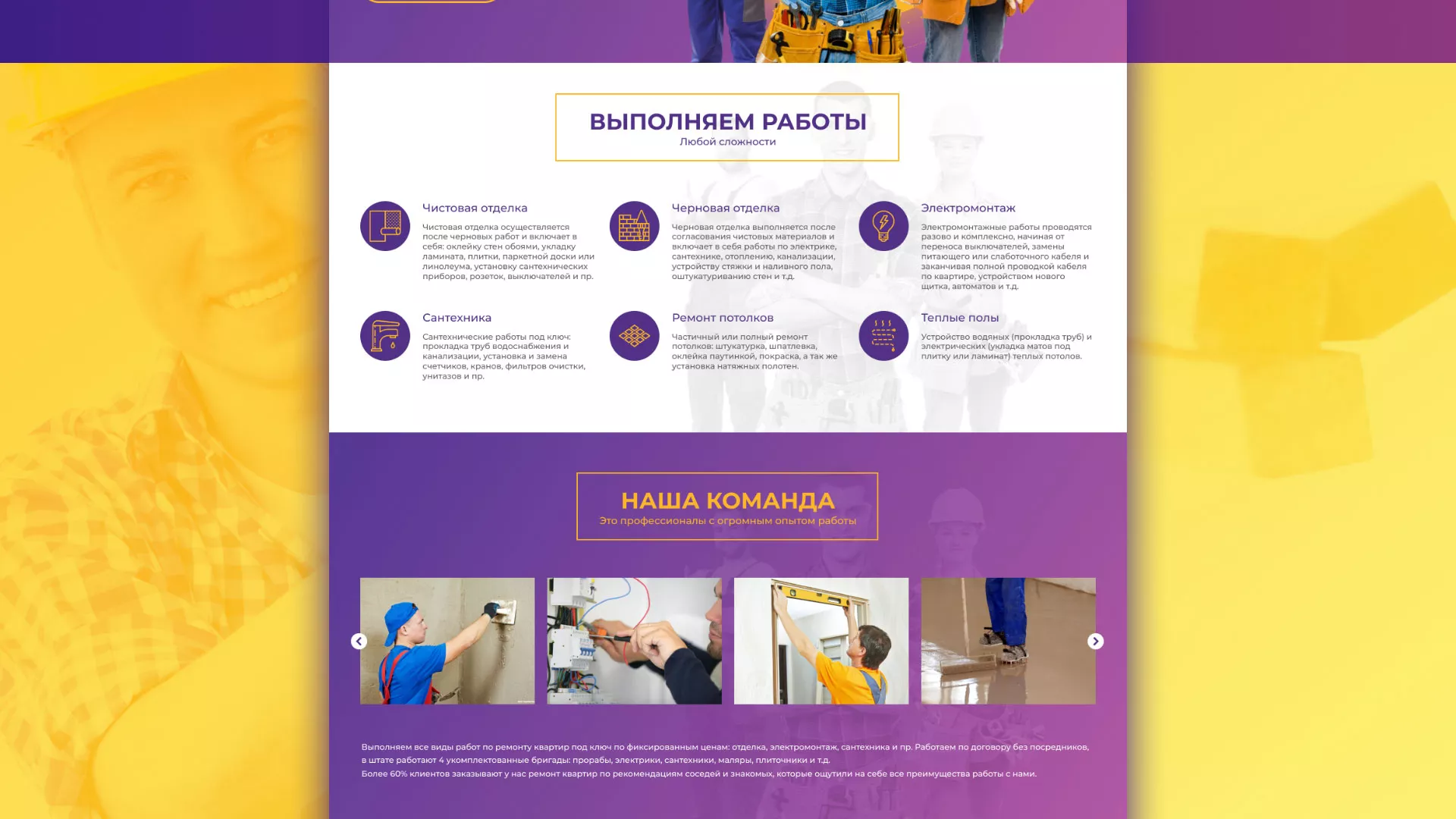 Разработка сайта строительной компании «Милана-Строй» в Яхроме