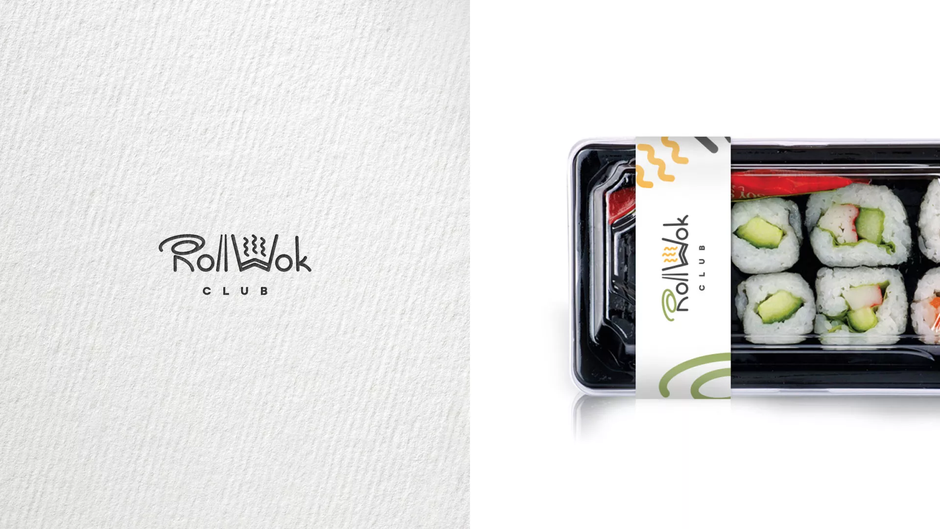 Создание дизайна упаковки суши-бара «Roll Wok Club» в Яхроме